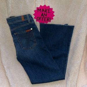 7 FOR ALL MANKIND FLARE JEANS BLUE